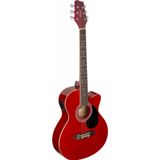 Stagg SA20ACE Kırmızı Akustik Elektro Gitar