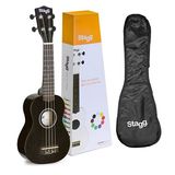 Stagg Us-nıght Siyah Soprano Ukulele - Çanta