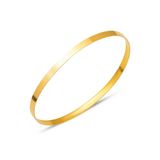 staınless steel Çelik Gold Detaylı Kalın Düz Ajda Bilezik 6.5mm 22 Cm 1 Adet
