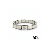 STAINLESS STEEL POKAK İtalyan Charm Şirine Charm Ekli Çelik Bileklik