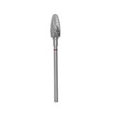 Staleks Matkap Uçları Mısır Tırnak Manikür Karbür Frustum Grit Kırmızı Akrilik Jel Polygel Çiviler Shellac Sökücü 6/14mm