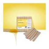 STALEKS PRO EXPERT Ahşap Balmumu Aplikatör Çubukları (100 Adet) - 114 x 10 mm Huş Ağacı Spatula, Sıcak ve Sıcak Balmumu Depilasyonu için