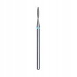 STALEKS PRO Expert elmas tırnak matkap ucu (Alev, mavi, 1,6 mm kafa / 8 mm WP) – orta boy 100 tanecik, manikür/pedikürde hassas manikür ve yan duvar işleme için