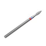 STALEKS PRO Expert Elmas Tırnak Matkap Ucu (DUO Alev, Kırmızı-Mavi, 2,1 mm Kafa / 8 mm WP) – Hassas Ciltler ve Hassas Donanım Manikür/Pedikür için Yumuşak-Orta Aşındırıcı