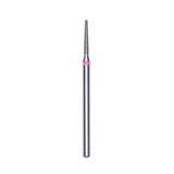 STALEKS PRO Expert elmas tırnak matkap ucu (Frustum, kırmızı, 1,6 mm kafa / 10 mm WP) – doğal ve yapay tırnak şekillendirme, parlatma ve pedikür için yumuşak aşındırıcılık donanım manikür