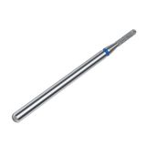 STALEKS PRO Expert elmas tırnak matkap ucu (yuvarlak silindir, mavi, 1,4 mm kafa / 8 mm WP) – manikür, yan duvar, nasır ve tırnak plağı cilalama için orta derecede aşındırıcılık donanım manikür