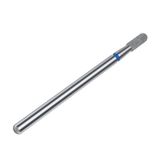 STALEKS PRO Expert elmas tırnak matkap ucu (yuvarlak silindir, mavi, 2,3 mm kafa / 6,5 mm WP) – manikür, yan duvar, nasır ve tırnak plağı cilalama için orta derecede aşındırıcılık, donanım manikür