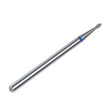 STALEKS PRO Expert elmas tırnak matkap ucu (yuvarlak tomurcuk, mavi, 1,2 mm kafa / 3 mm WP) – manikür, sinüsler ve donanım manikür/pedikürde ulaşılması zor alanlar için orta derecede aşındırıcılık