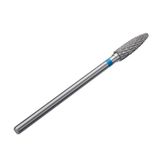 STALEKS PRO Expert Karbür Tırnak Matkap Ucu (Mısır, Mavi, 4 mm Baş/14 mm WP) - Yapay Tırnak Düzeltme ve Jel Cila Çıkarma için Orta Sertlik, Donanım Manikür/Pedikür