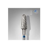 STALEKS Sert Alaşım Kesik Koni Freze, Mavi, Çap 6 mm / Çalışma Kısmı 14 mm