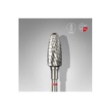 STALEKS Sert Alaşım Mısır Freze, Kırmızı, Çap 6 mm / Çalışma Kısmı 14 mm