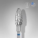 STALEKS Sert Alaşım Mısır Freze, Mavi, Çap 6 mm / Çalışma Kısmı 14 mm