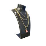 STAND MARKET Kolye Standı Akrilik -Takı Teşhir ve Saklama Standı Antrasit Gri 19x30 cm