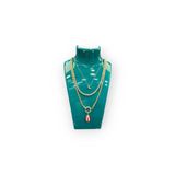 STAND MARKET Kolye Standı Akrilik -Takı Teşhir ve Saklama Standı Turkuaz 19x30 cm