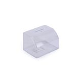 STAND MARKET Şeffaf Sadaka Kutusu – Kilitli Tip Box No:1 Büyük Boy (11,5x15,5x10,5 cm)