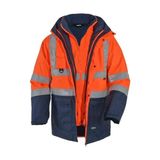 Stand Safe 5+1 Oxford Çok Amaçlı Işçi Mont ve Kaban Reflektörlü Parka Turuncu