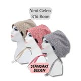Standart Beden 3lü Paket Bej Nazlı Çiçekler Gülkurusu Nazlı Çiçekler Gri Nazlı Çiçekler Cerrahi Bone