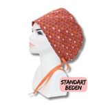 Standart Beden Kiremit Rengi Yelpazeler Cerrahi Bone Doktor Hemşire Sağlıkçı Hastane Bonesi