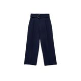 Standart Bel Kemerli Geniş Paça Pantolon