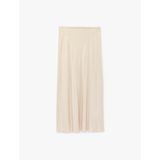 Standart Bel Slim Fit Midi Saten Etek