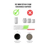 Standart Cam Kavanozlar İçin 82 mm Siyah Twist-Off Kavanoz Kapağı - 20'li Paket