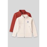 Standart Fit 2li Paket Bej-Kiremit Erkek Çocuk Sweatshirt - 11245