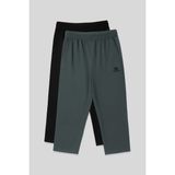 Standart Fit 2li Paket Siyah-Haki Erkek Kapri - 83102