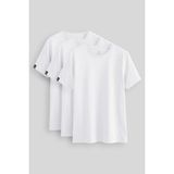 Standart Fit Basic O Yaka 3lü Paket Beyaz Erkek T-Shirt 87911 - XL