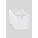 Standart Fit Basic O Yaka 3lü Paket Beyaz Erkek T-Shirt 87911
