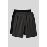 Standart Fit Chino 2li Paket Siyah-Antrasit Erkek Şort - 81290
