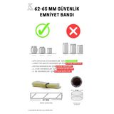 Standart Kavanoz Güvenlik Emniyet Bandı 100 Adet, 62-65MM Ağız Çapına Uygun, 107X30MM Boyut, Baskısız