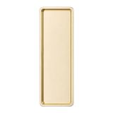 Standart Wood 57855210131523180184975 Paslanmaz Çelik, Dikdörtgen Sunum Tepsisi, Gold, 33X13 Cm, Düz, Çay, Kahve, Pasta Sunum, 1 Adet 15Cm