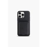 STANDLI IPHONE 13 PRO MAX SİYAH DERİ TELEFON KILIFI