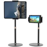 Standlı Telefon ve Tablet Tutucu, 360 Derece Manevra, 47 Cm Uzayabilir Yükseklik, Metal Dayanıklı Gövde, 5–13" Tüm Cihazlar İle Uyumlu, Ev Ofis İş Yeri Kullanımına Uygun Standlı Telefon Tablet Tutucu