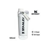 Stanley Activate Shaker 0,60 LT Termos Sporcu Matarası Toz Depolama Kapasiteli Matara BEYAZ