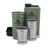Stanley Adventure Çelik Shot Bardak ve Matara Seti - Hammertone Green