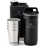 Stanley Adventure Çelik Shot Bardak ve Matara Seti - Matte Black Pebble - Siyah - 230 ml