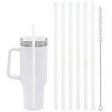 Stanley Adventure Quencher İçin 6 Adet Yedek Hasır 40 Oz 30 Oz Bardak Bardak, Stanley Aksesuarları İçin Temizleme Fırçalı Pipetler