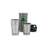 STANLEY Adventure Shot Bardak Seti 4 x 59 ML - Yeşil (Hammertone Green) | Paslanmaz Çelik