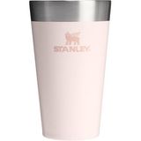 Stanley Adventure Stacking Pint Vakumlu Soğuk İçecek Bardağı, Pembe Kuvars (Rose Quartz), 0.47 Litre (Standart)