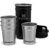 Stanley Adventure Termos Seti Siyah Çelik Shot Bardak ve Matara 500 gr BPA'sız Malzeme