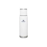 STANLEY Adventure To-Go Termos 1 Litre - Beyaz (Polar) | Paslanmaz Çelik | 25 saat dayanır. Sıcak - 27 saat. Soğuk – Sızdırmaz – BPA içermez – Kapak bardak görevi görür