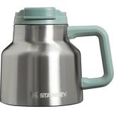 Stanley Adventure Tough-To-Tip Admiral's Mug | 20 Oz (0,59 Litre) Amiral Metalik Kupa - 590 ml - Metalik Gri