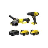 Stanley Akülü Avuç Taşlama Fatmax SFMCG400B + SCD700B-TR Akülü Vidalama Profesyonel Set