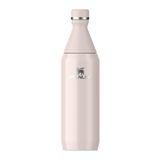 Stanley All Day Slim Soğuk Su Şişesi Termosu, Pembe Kuvars (Rose Quartz), 0.60 Litre