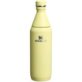 Stanley All Day Slim Soğuk Su Şişesi Termosu, Sarı (Pomelo), 0.60 Litre