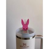 Stanley Cat Woman Maskeli Kulaklı Model Pipet Süsü – Termos Uyumlu Quencher ile Uyumlu - Pembe - 1,18 lt