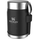 Stanley Classic 0.4l Yemek Termosu Paslanmaz Çelik ile Sızdırmaz Kapak ve Uzun Süre Sıcak/Soğuk - Siyah