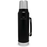 Stanley Classic 1 lt Mat Siyah Çelik Termos