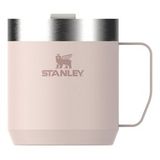 Stanley Classic Legendary Camp Mug Paslanmaz Çelik Termos Bardak, Pembe Kuvars (Rose Quartz), 0.35 L